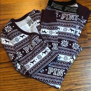 Pink Thermal Pajama Set